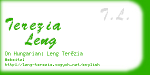 terezia leng business card